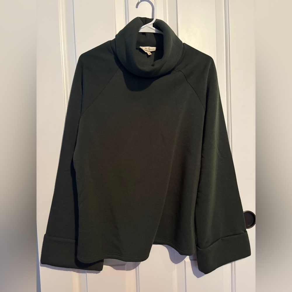 En Elly Women's Olive Green Cowl neck Sweater Size Large